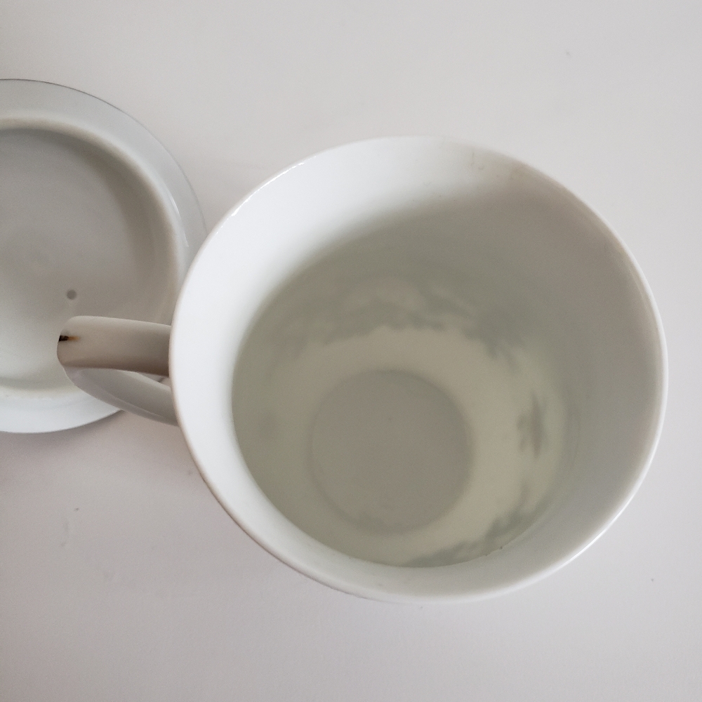 V#intage Handpainted Porcelain Lided Tea Cup 200ml - Picture 5 of 11